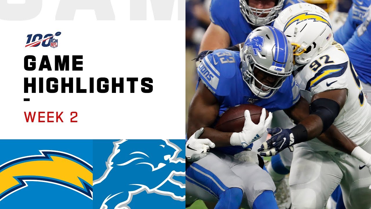 Chargers vs. Lions Week 2 Highlights | NFL 2019