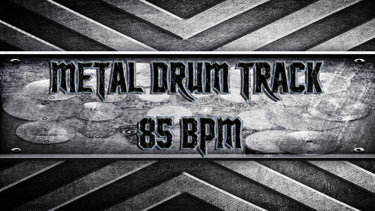 Stoner Metal Drum Track 85 BPM (HQ,HD)