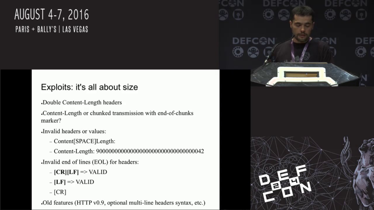 DEF CON 24 - regilero - Hiding Wookiees in HTTP: HTTP smuggling