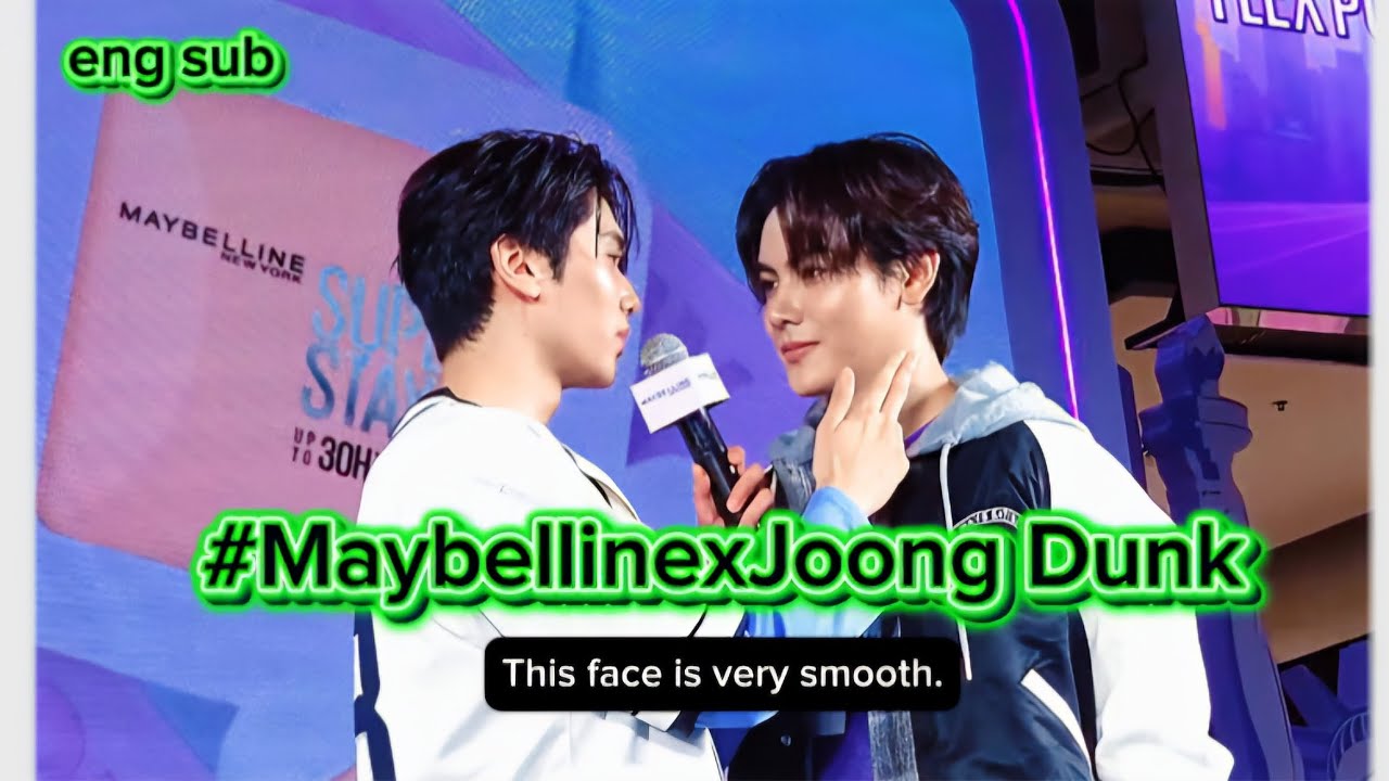 (англ. субтитры) Моменты и игры с JoongDunk в FLEXMOVEPOWDER Maybelline #joongdunk #joongarchen