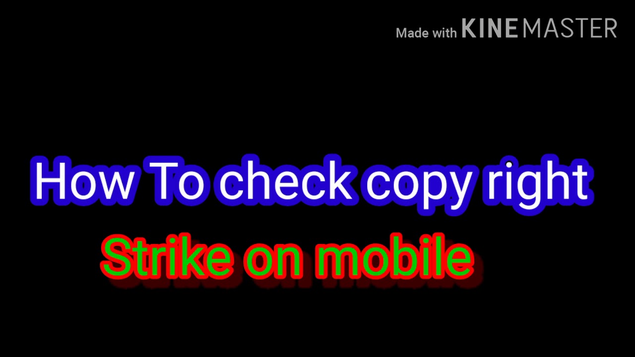 How to check copyright strike on mobile in hindi urdu and How to remove copyright strike