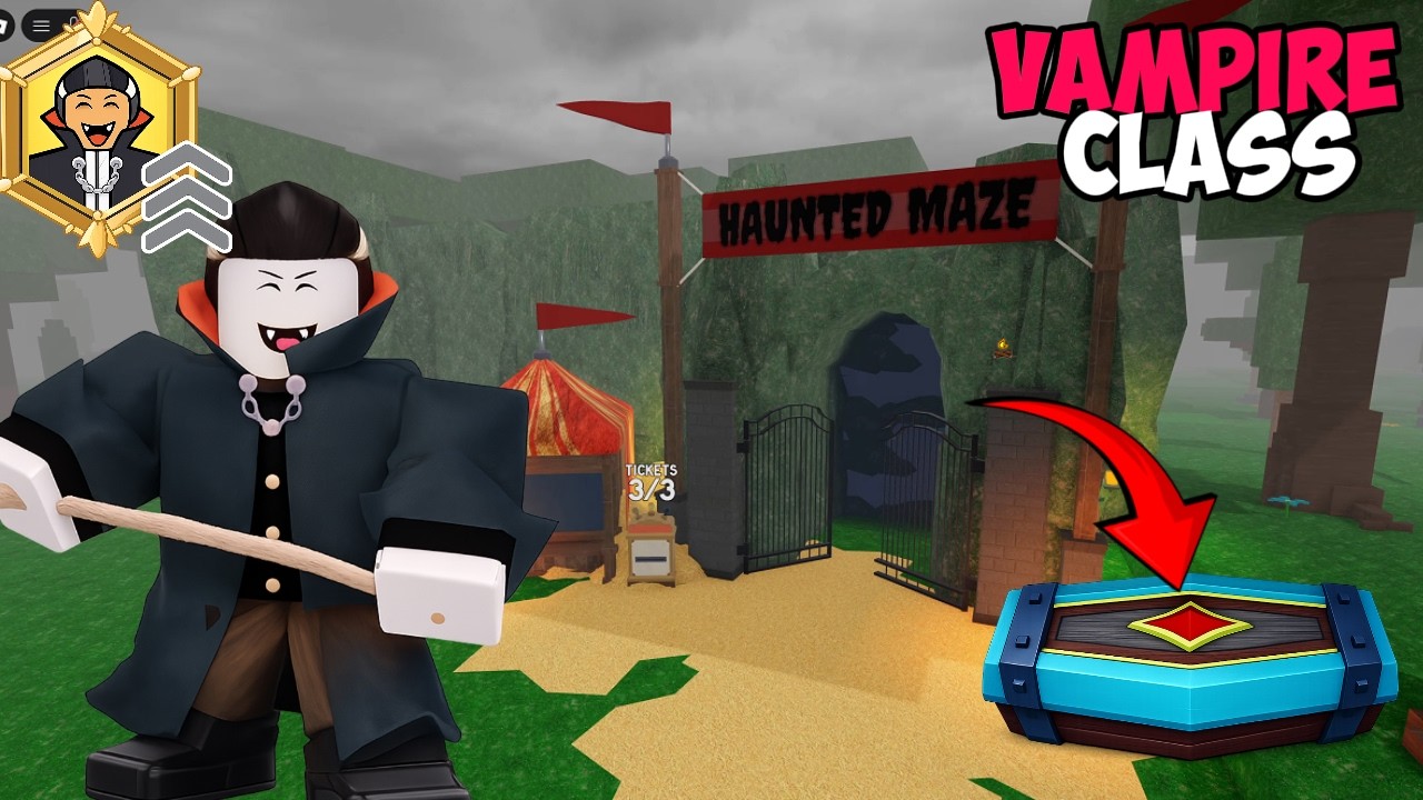 How to Complete Halloween Maze With Vampire Class in 99 Nights in the Forest  | Roblox