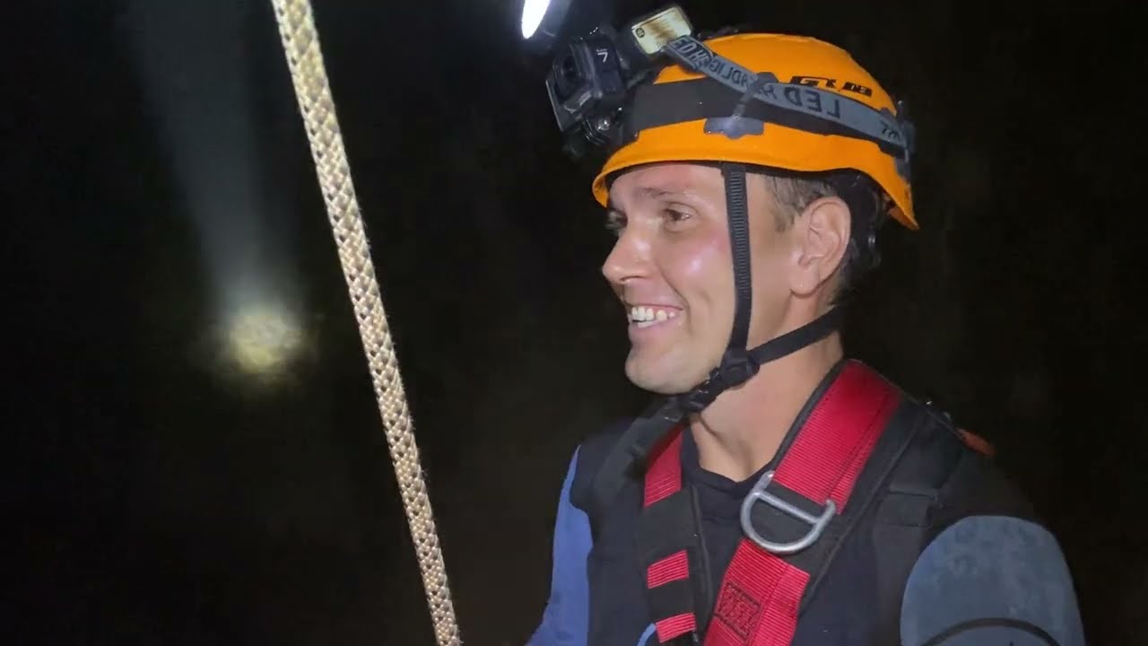 Part 3. Abseiling into the cave Naga Loka. Bali. Bedugul