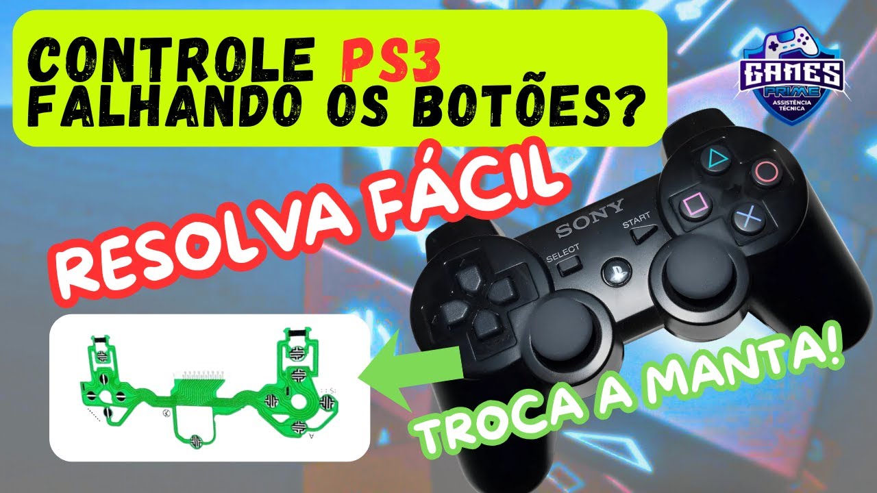 Reparo controle ps3 original , botões falhando ou não funciona
