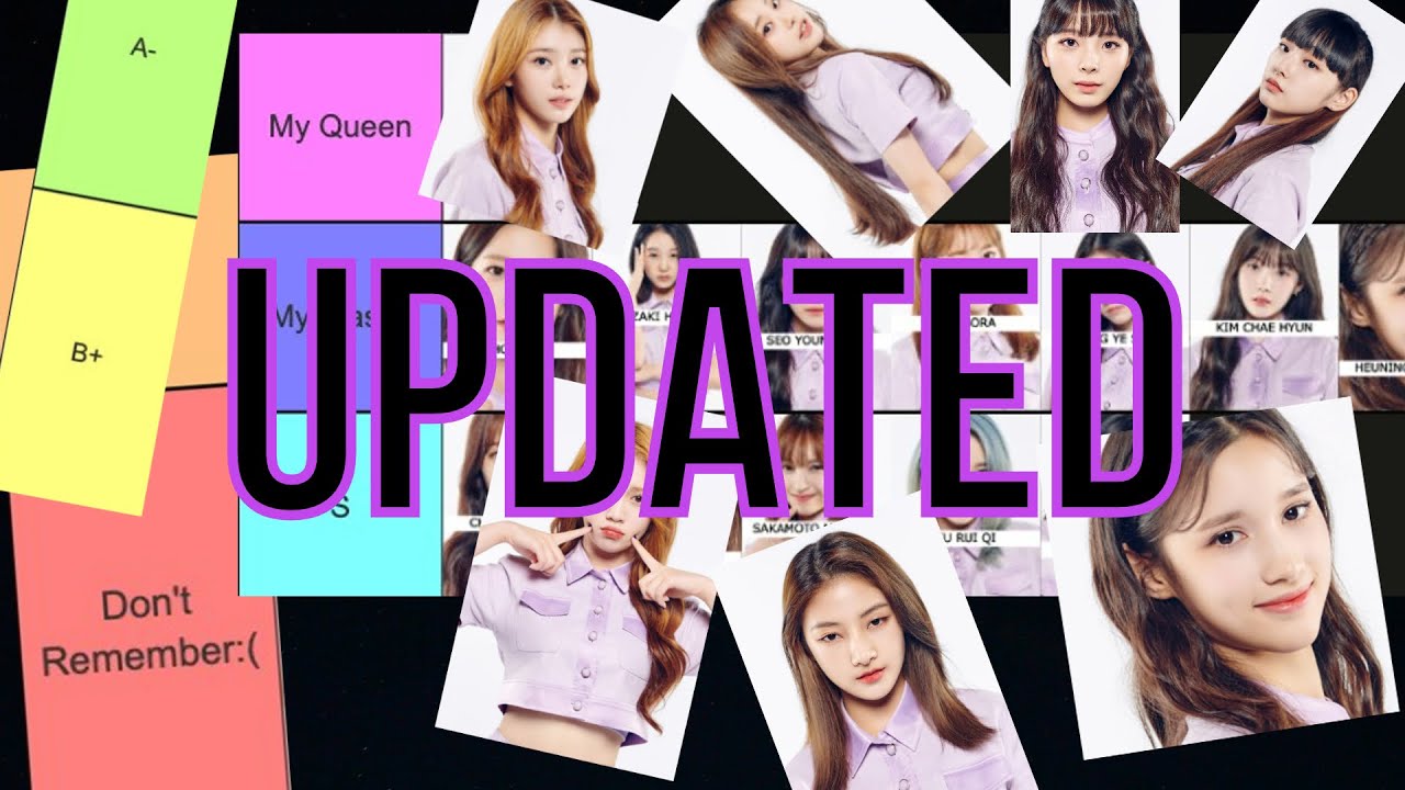 UPDATED Tier Ranking every girl from GP999 who is left on the show