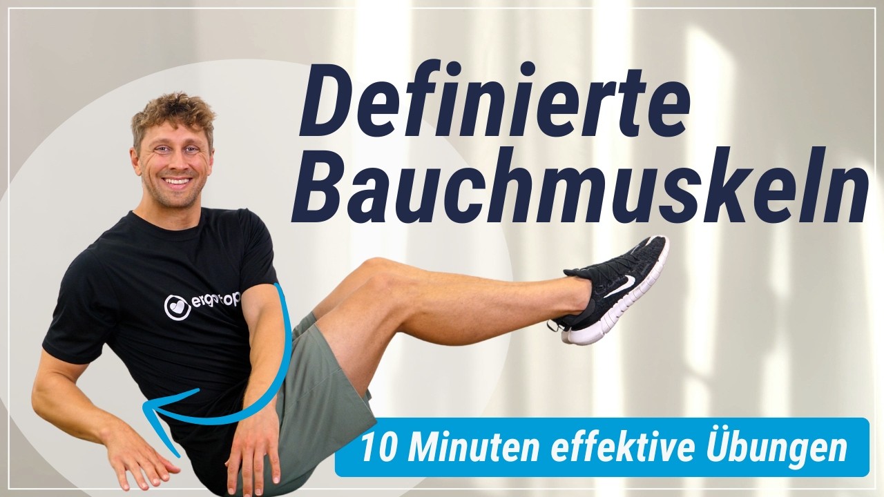 10 Min. Bauch Workout zuhause – Effektive Übungen für definierte Bauchmuskeln!