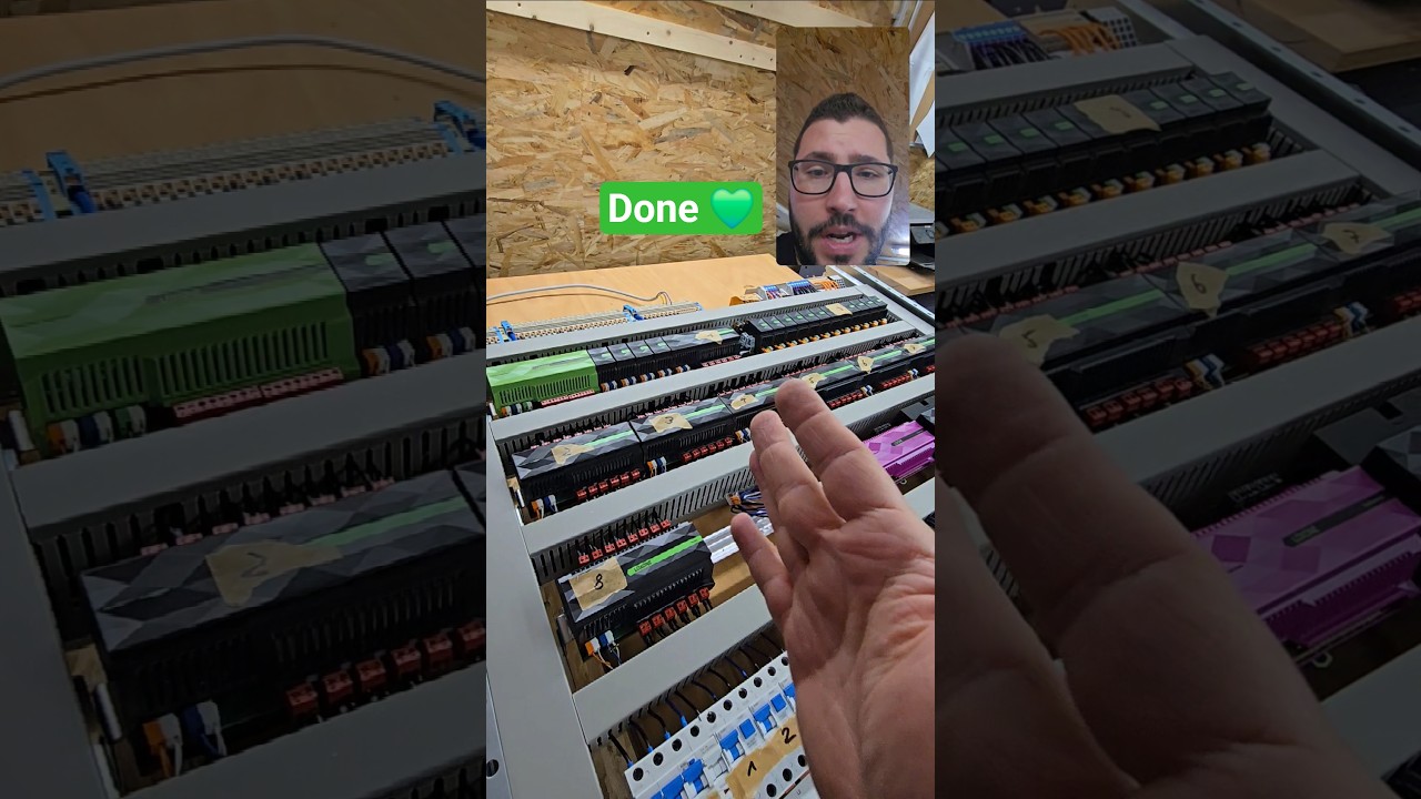 PRE wiring for EASY #loxone installation at the project!