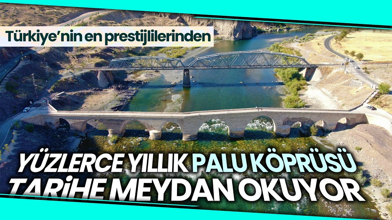 Yüzlerce Yıllık Palu Köprüsü Tarihe Meydan Okuyor