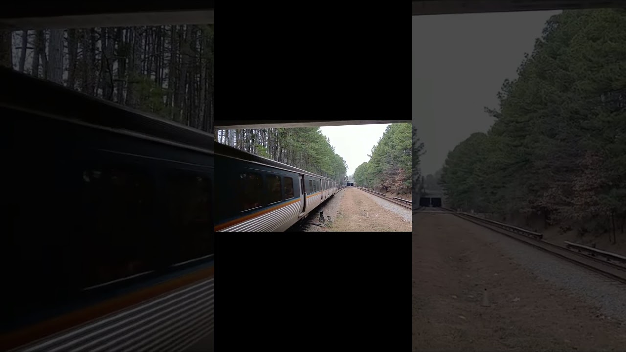 Trains at Kensington station 