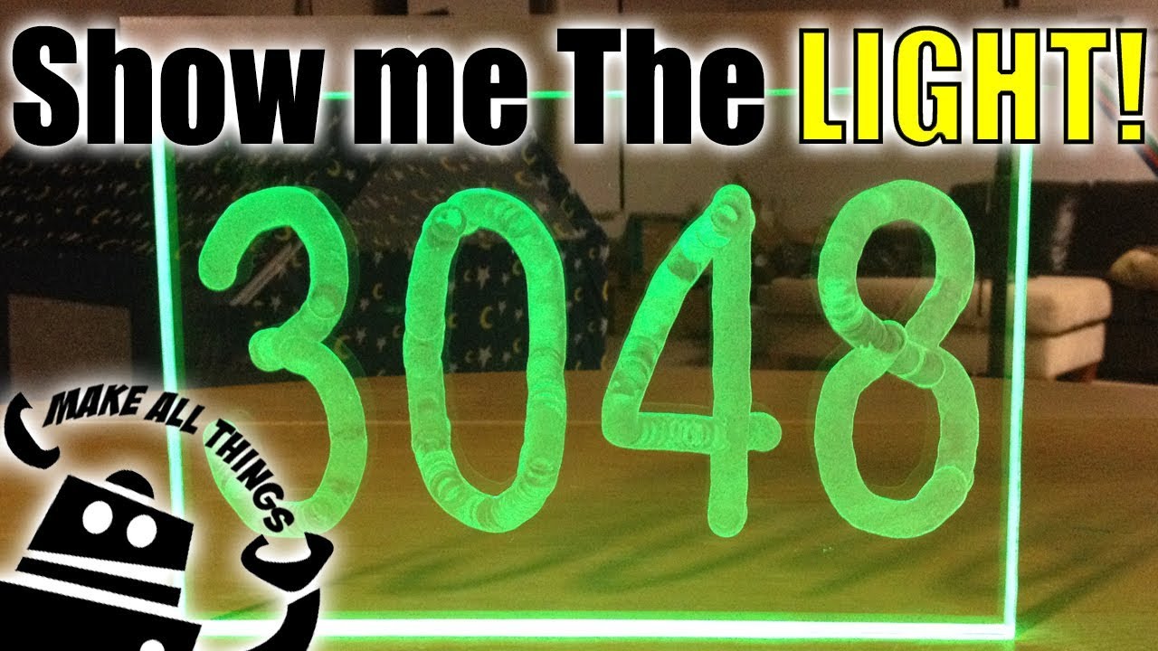 Make LED Light House Number - DIY Build Project