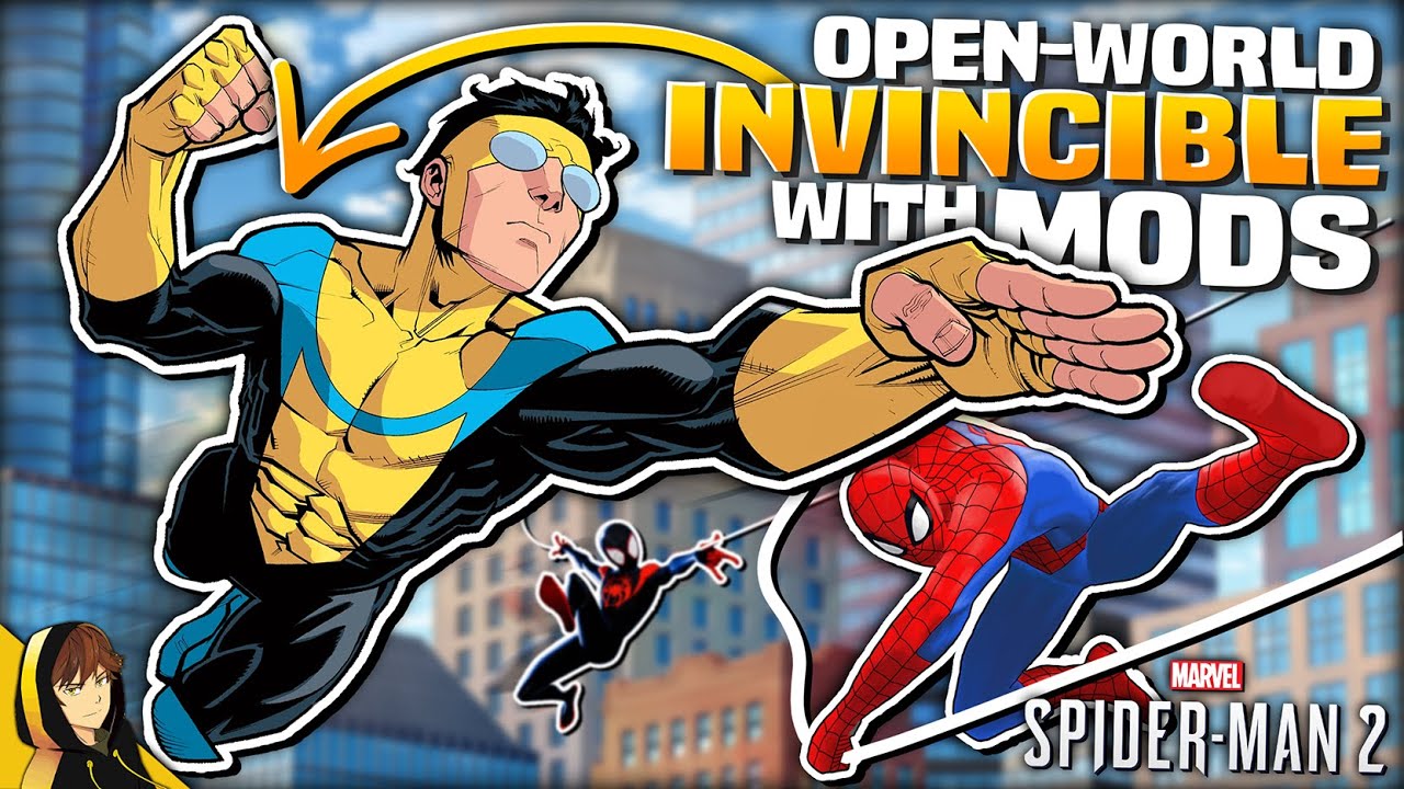 Making an Invincible OPEN WORLD Game with SPIDER-MAN 2 Mods!?