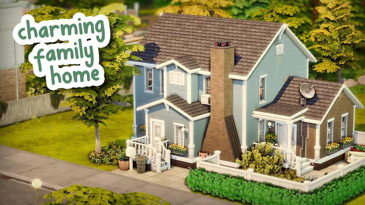 Charming Family Home 💙 || The Sims 4 Speed Build
