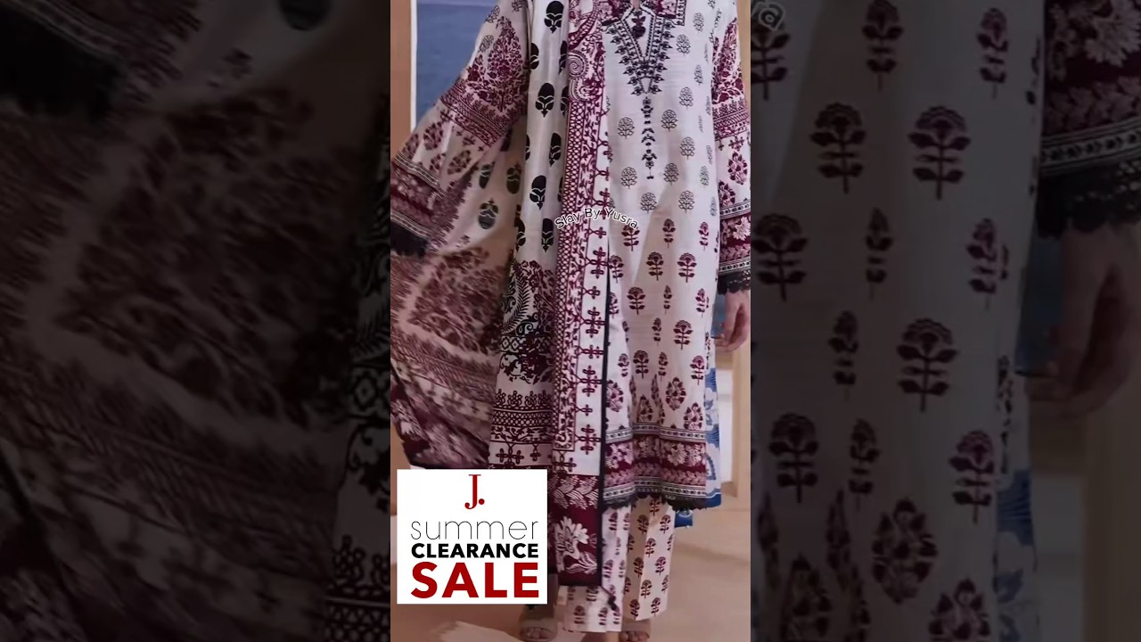 J. Flat 50% & 60% Off Sale 🔥 J. Clearance sale 2025 #ytshorts #j.sale #junaidjamshidsale #fashion
