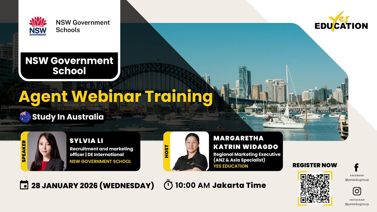 NSW Government School - Yes Education Agent Webinar Training