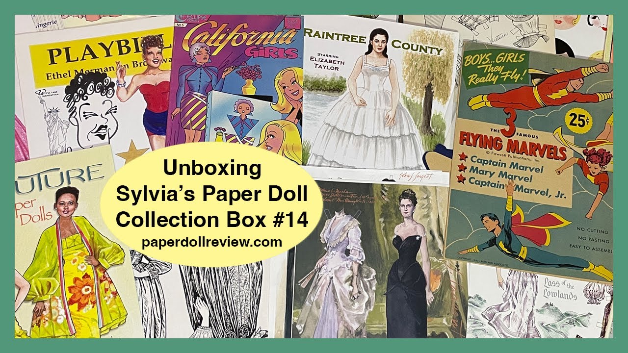 Unboxing #14 Sylvia's Collection - artist paper dolls, convention souvenirs, ephemera