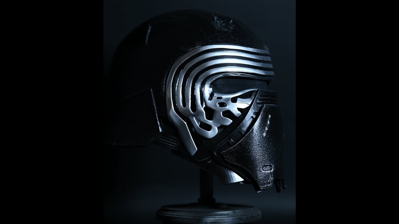 Making a Kylo Ren Helmet  | 3D printed | Molotow Liquid Chrome