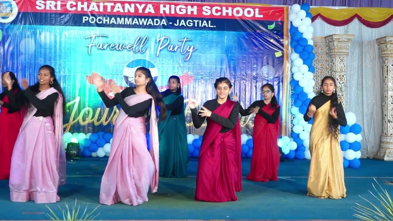 Sri Chaitanya High School, Pochammawada Farewell party 2025