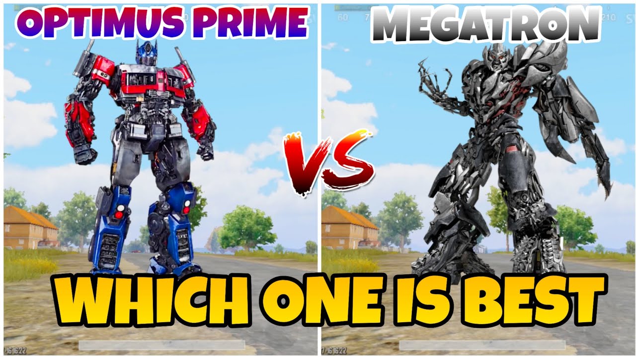 Bgmi optimus prime vs Megatron which is best | bgmi new 3.9 update transformers tips and tricks