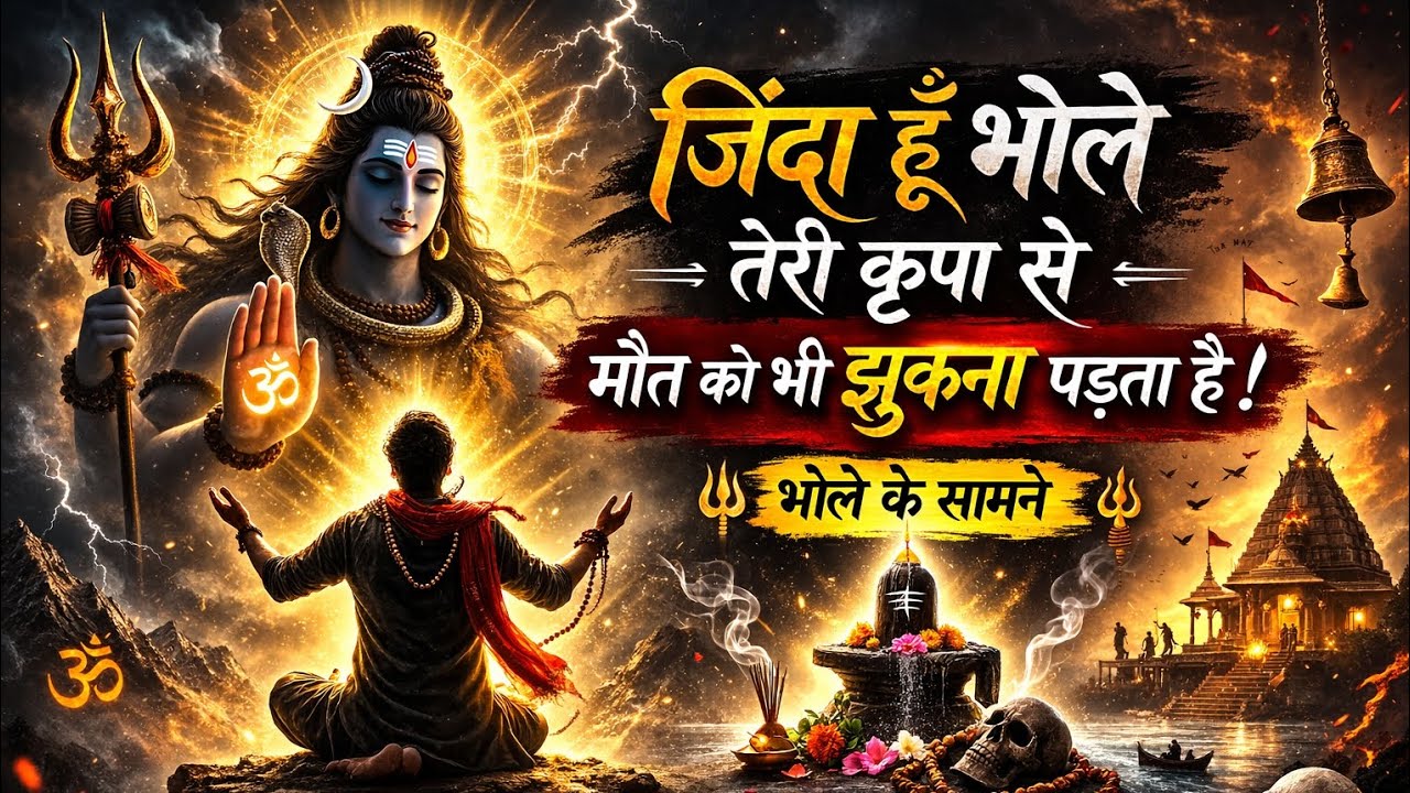 जिंदा हूं भोले तेरी कृपा से 🎶🙏🎵 Jay shree mahakal 🙏#music #bhaktisong #bhakti 