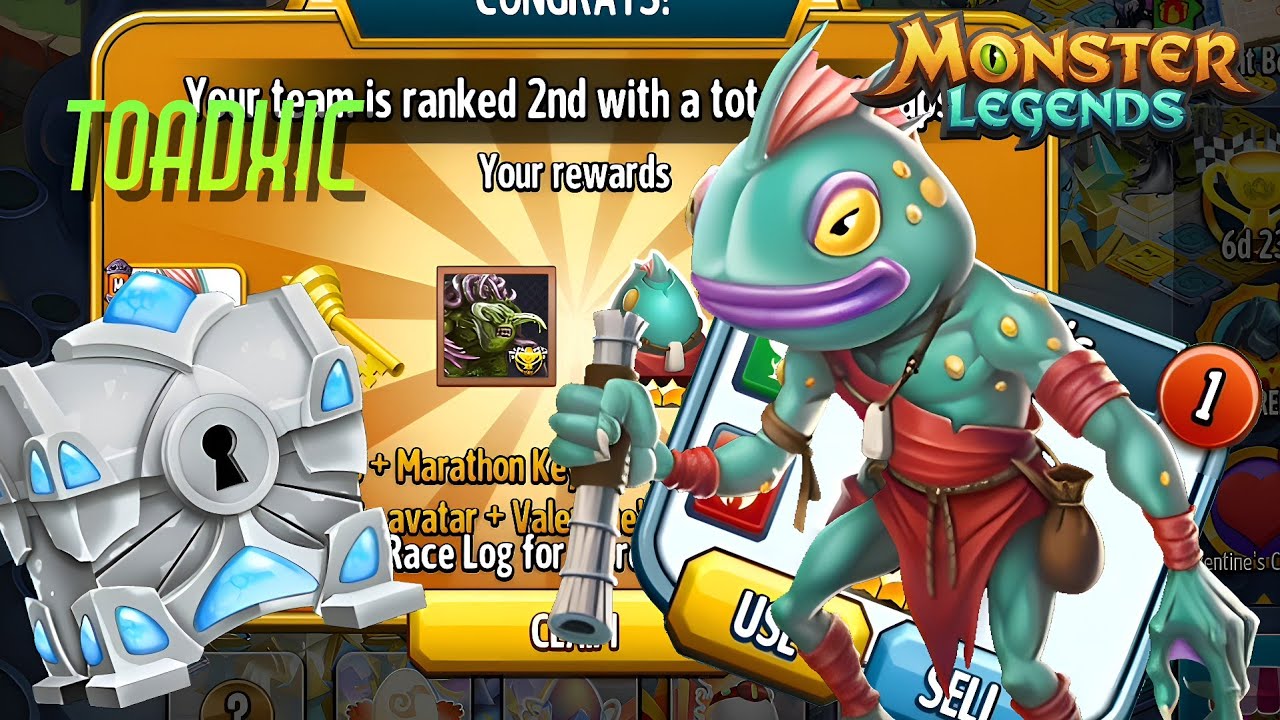Toadxic Race Results | Tier 7 Ancestral Relic Chest Opening (Monster Legends)