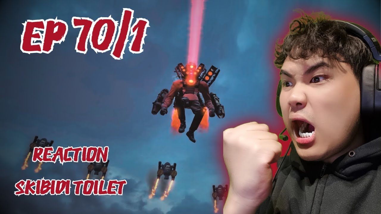 Reaction skibidi toilet 70 (part 1) พี่รองโชว์โหดเข้าโหมดบ้าคลั่ง