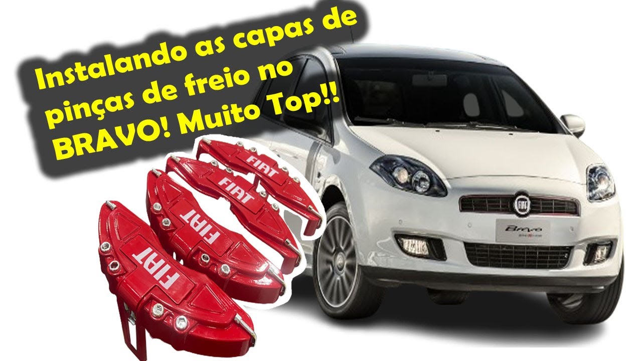 Fiat bravo Sporting - instalação das capas de pinças de freio com garras - Giro rápido acessórios