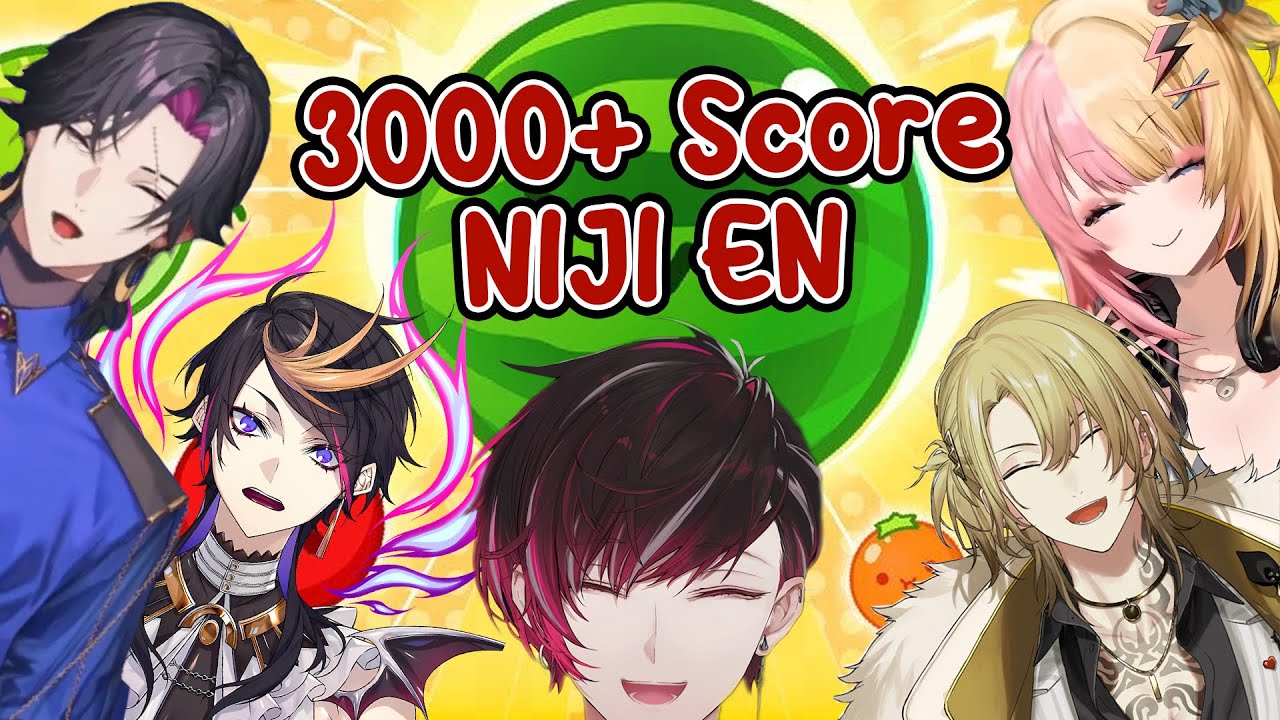 NIJI EN who passed 3k points in Suika Game so far | NIJISANJI EN Clip