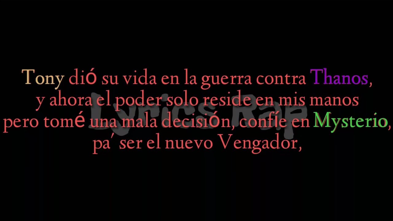 SPIDER-MAN VS MYSTERIO EPIC RAP | KRONNO ZOMBER - LETRA