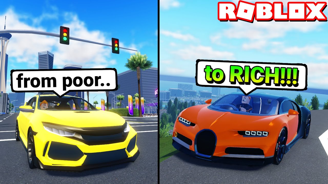 Путь от бедности... к богатству в Drive World! (Roblox)