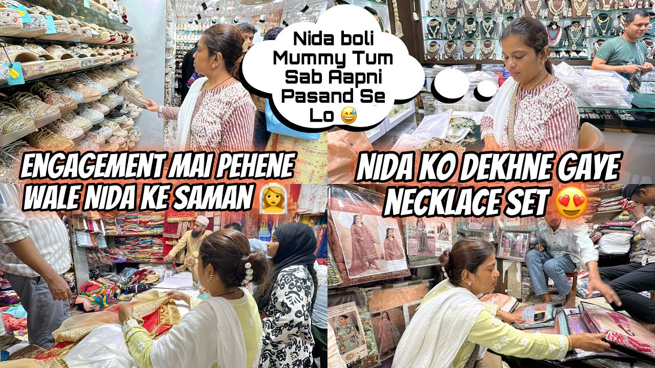 Nida Boli Mummy Tum Sab Aapni Pasand Se Lo😅| Nida Ko Dekhne Gaye Necklace Set😍| Engagement Ke Saman