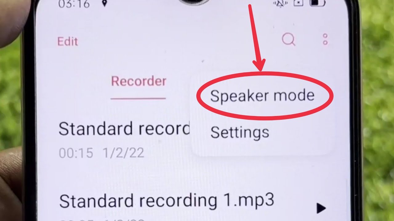 How To Set Speaker Mode In Voice Recorder App | Oppo mobile