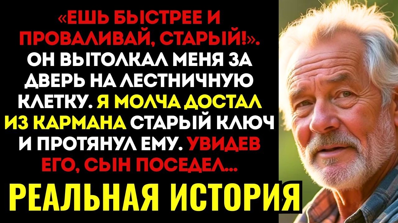 Сын швырнул мне миску с супом и крикнул, чтобы я убирался... но замер, когда я достал одну вещь.