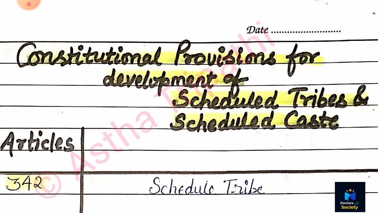 Important constitutional provision for ST SC OBC || UGC NET JRF SET PGT GDC PHD ||
