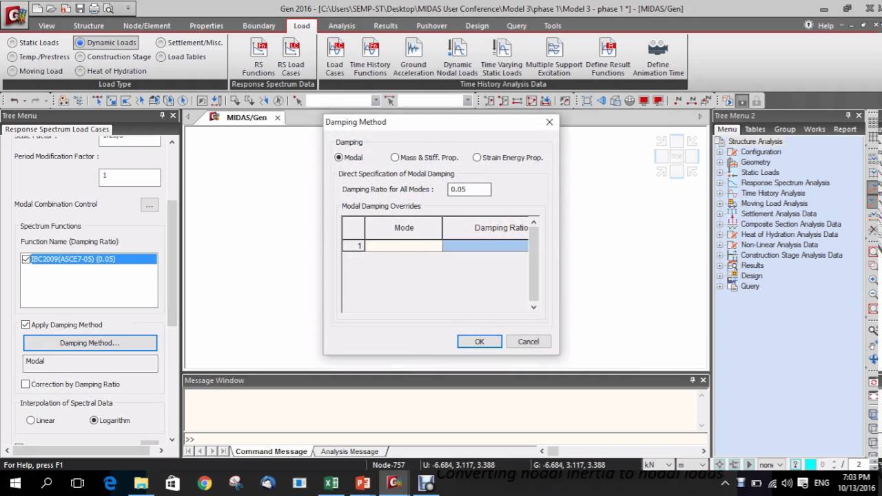 Midas Gen for FEM based design of Steel Water Tanks - Part 2