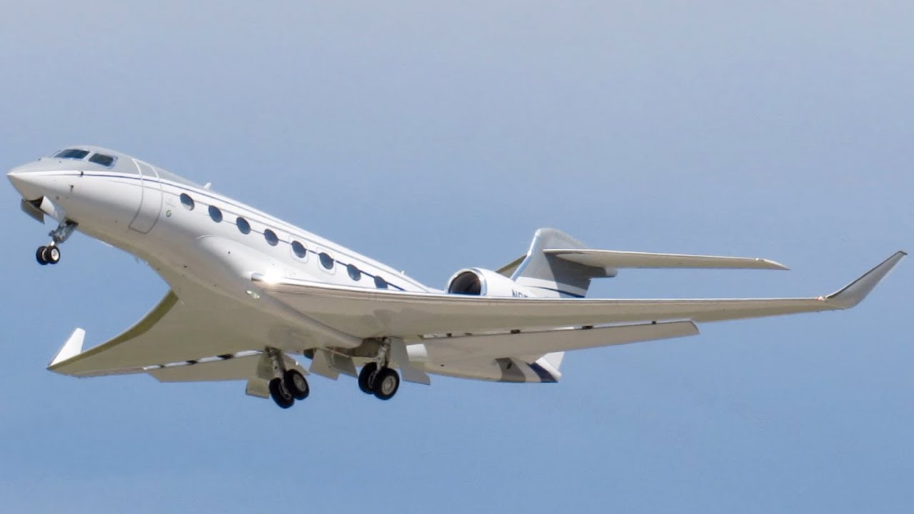 *HOUSE COLOURS!* Gulfstream Aerospace's G650ER (GLF6) landing & departing  Montreal (YUL/CYUL)