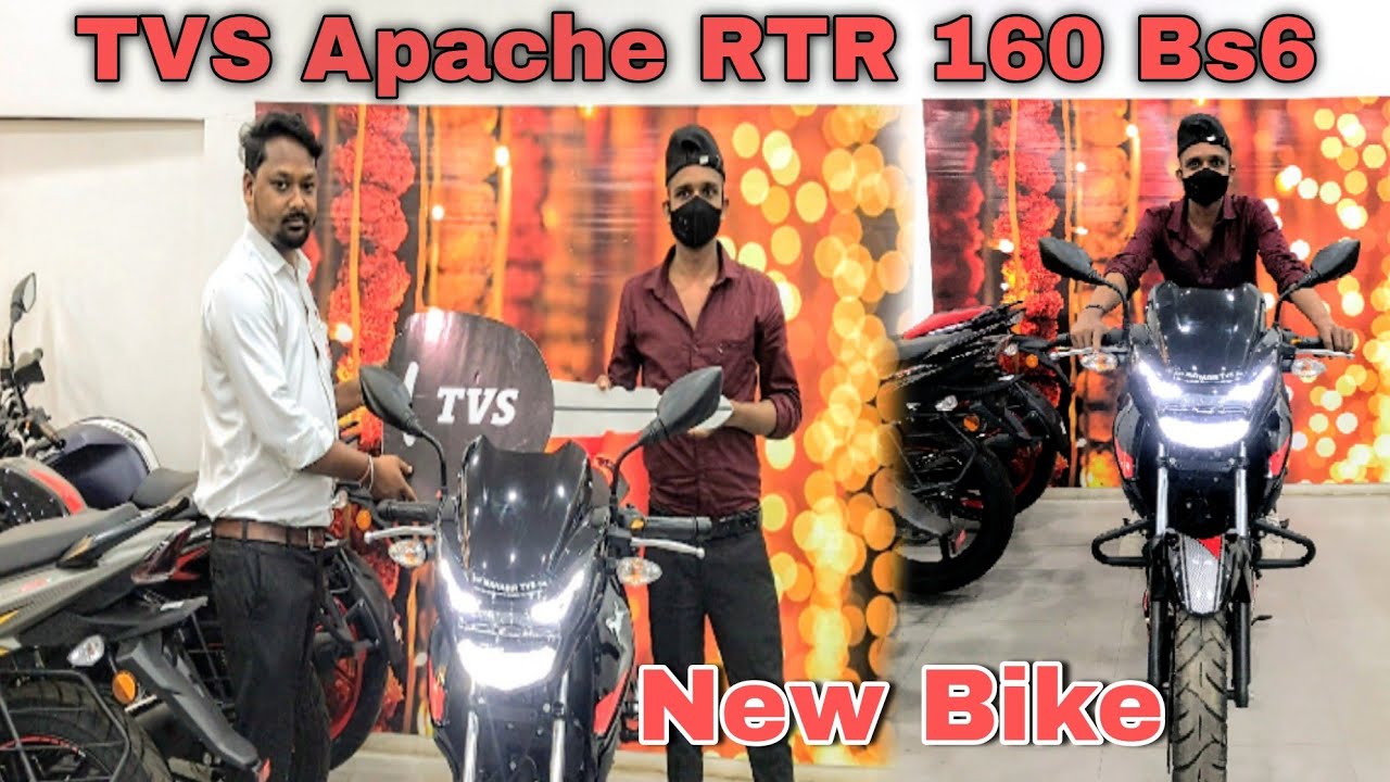 Taking Delivery of New Bike 😍 // RTR Tvs Apache 160Bs6 Modal // Tvs Apache