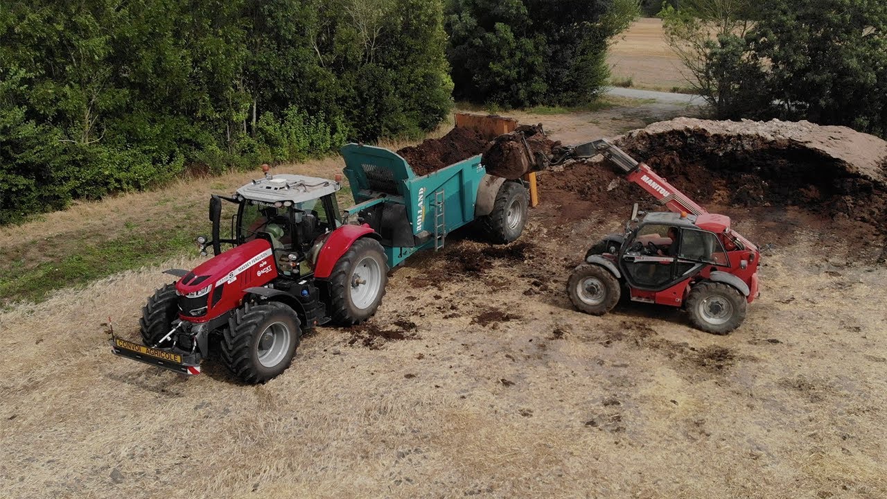 Epandage de Fumier & Labour // 7719S & RollForce 5517, 8270R & Demblon 6 corps