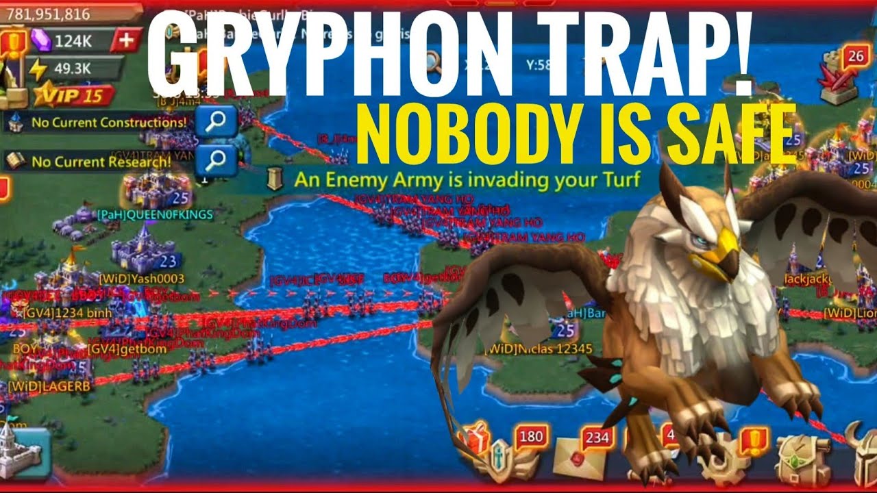 GRYPHON TRAP KING STILL LIVES 🫅 - Lords Mobile