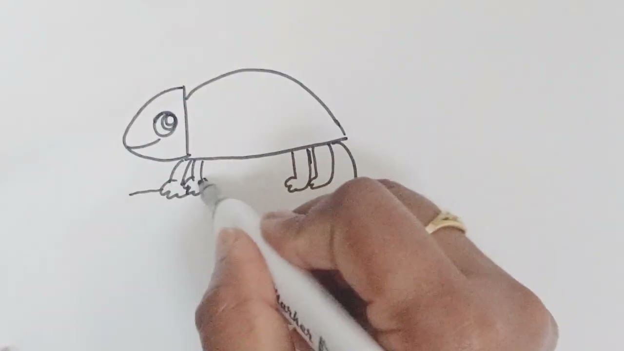 Chameleon drawing for kids 💚💚#like #share #subscribe 
