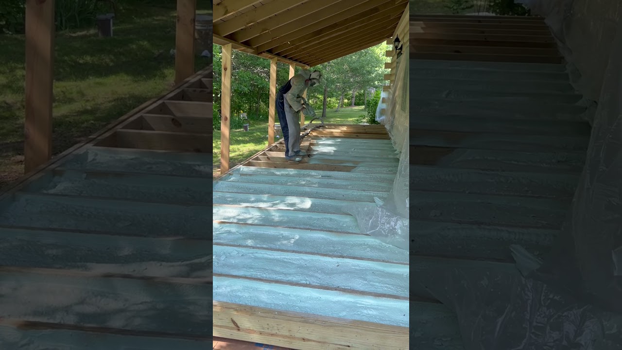 Insulating a floor in a soon to be three season porch