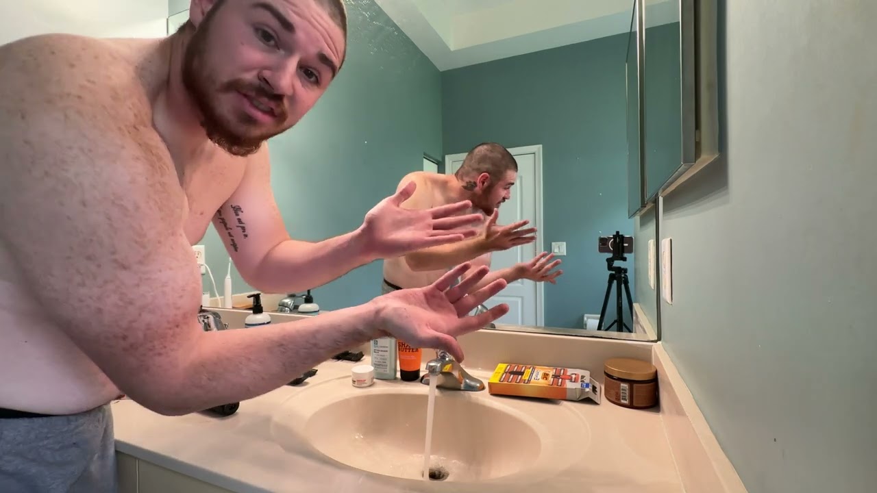 25 year old guy shaves head bald for first time