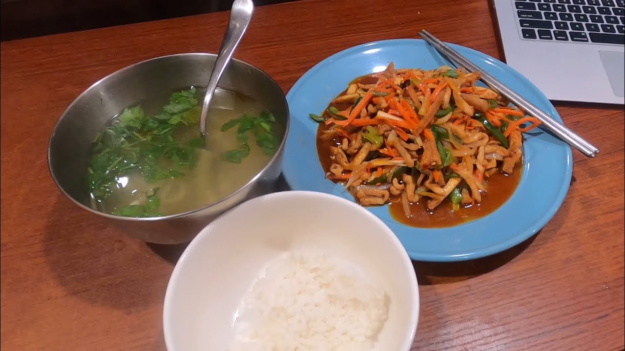 【简易厨房➕简单食材】鱼香肉丝和榨菜肉丝汤