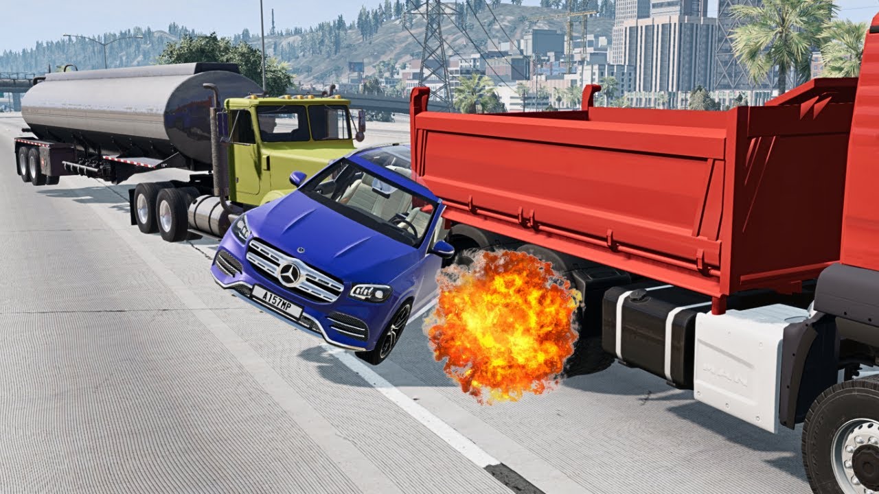 Road Rage Car Crashes #2 in BeamNG.drive 😱😱