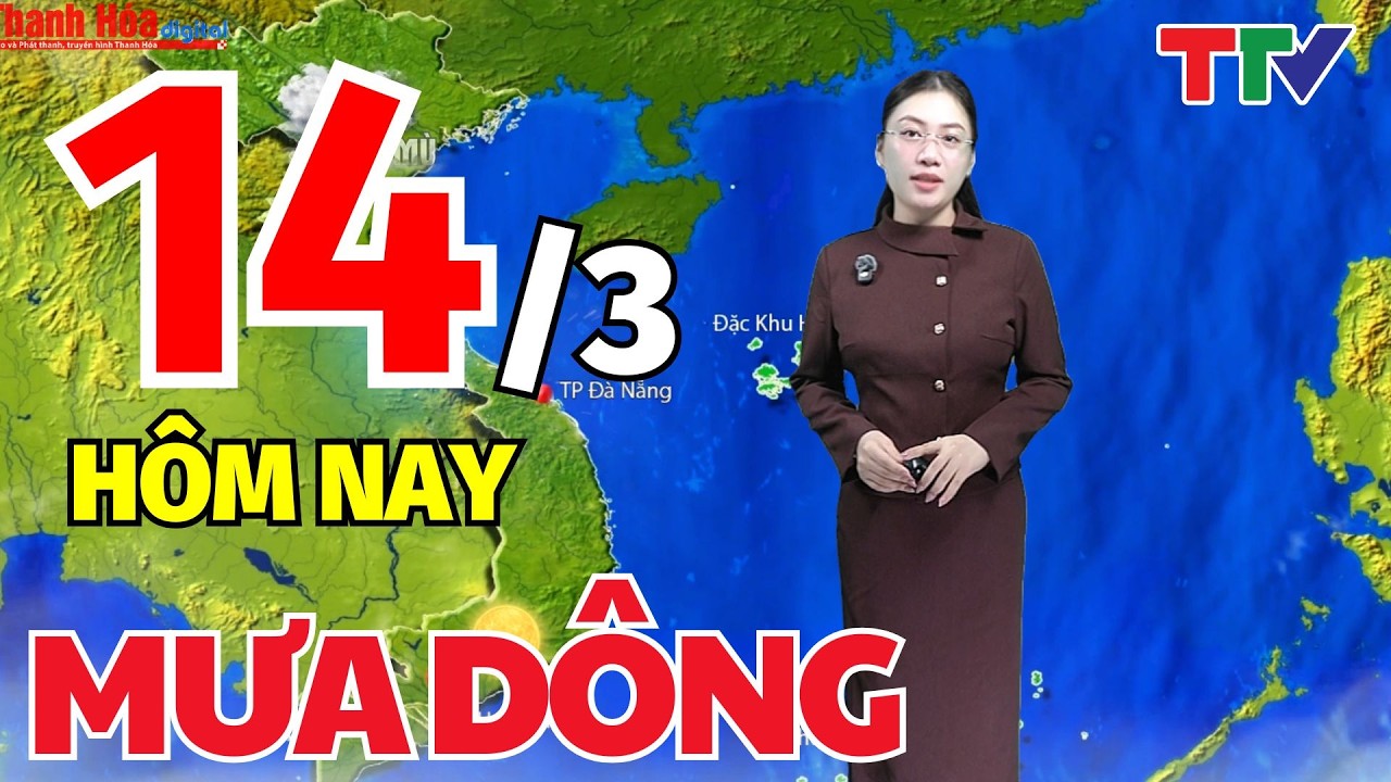 Dự báo thời tiết hôm nay 14/3/2026: Dự báo thời tiết cả nước | Bản tin cảnh báo thiên tai