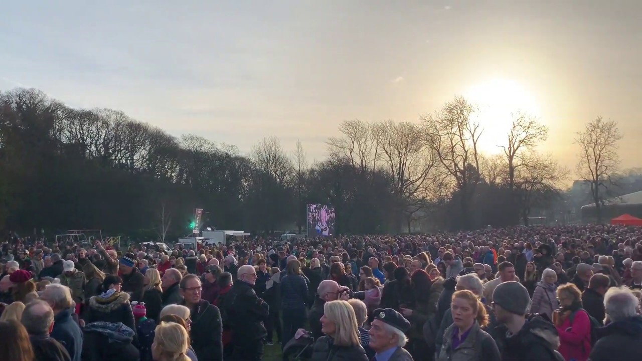 Mi Amigo Sheffield Endcliffe Park memorial service and flyby Tony Foulds UK & USA