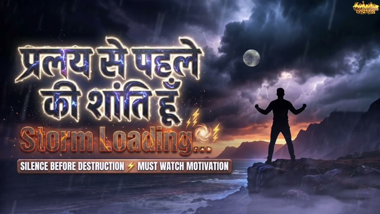 प्रलय से पहले की शांति हूँ 🔥 | Powerful Motivational Song | Rise Before the Storm | Hindi Motivation