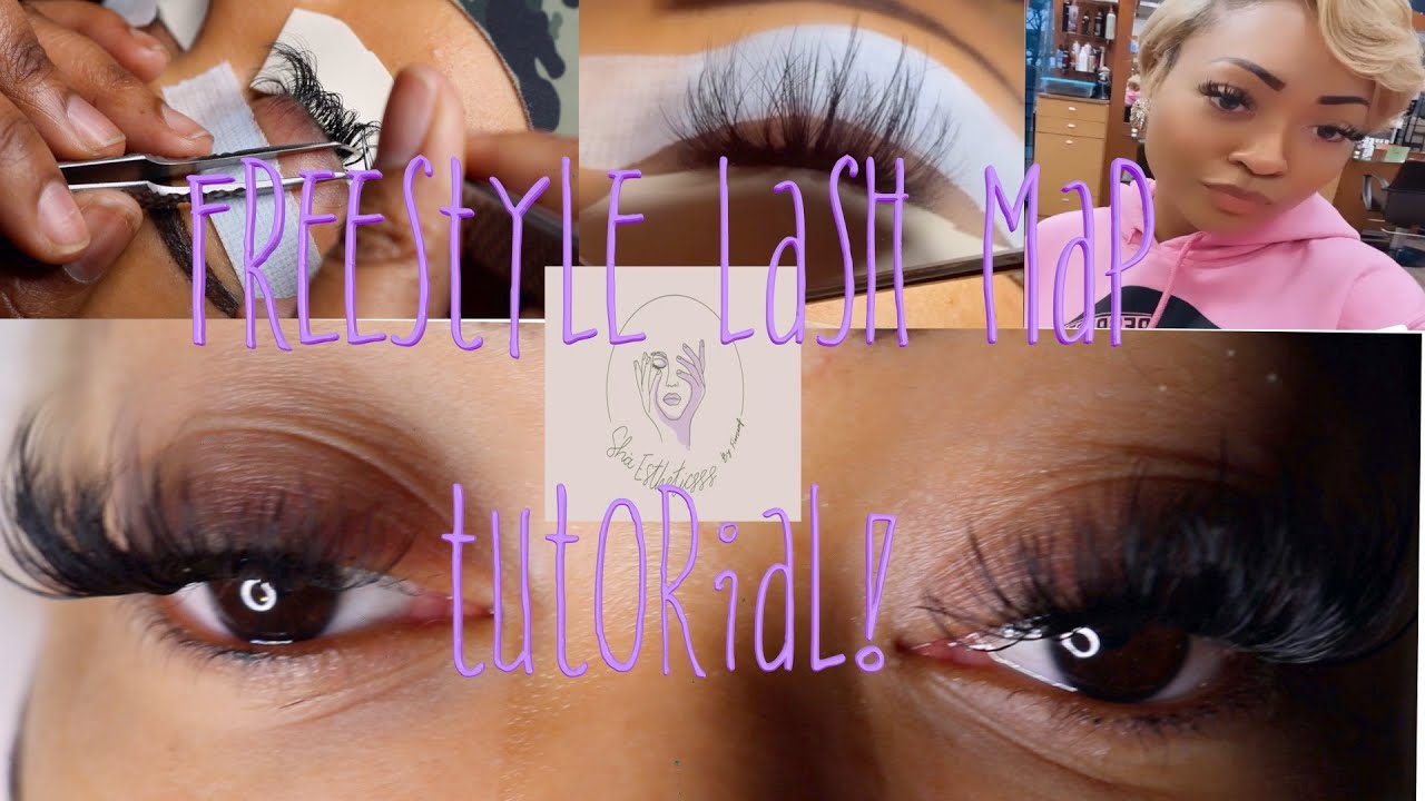 Lash With Me | Freestyle Lash Map using 14-22mm long lash extensions