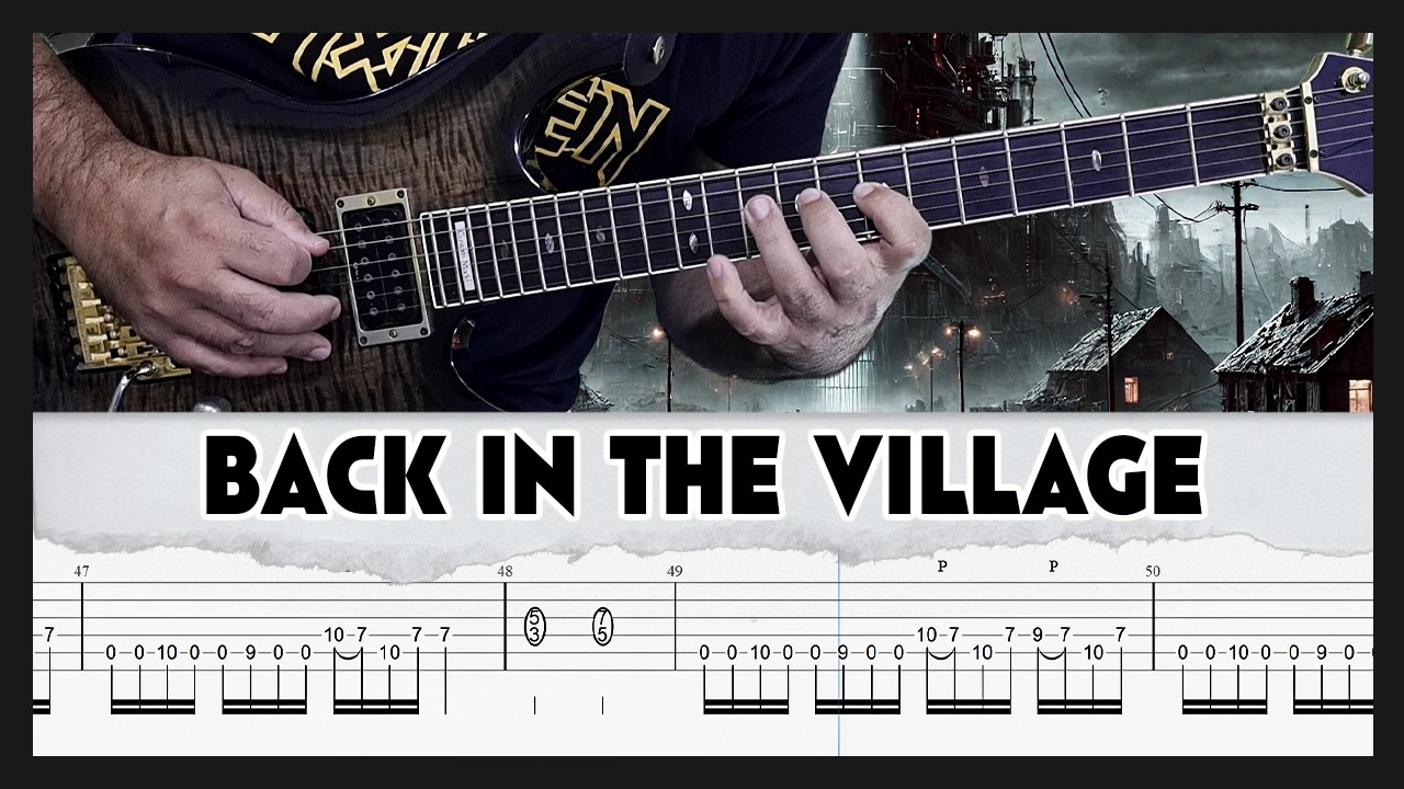 Iron Maiden | Back in the Village | TAB | Guitar Cover | Lesson