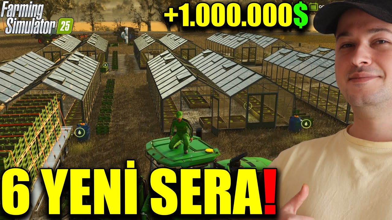SADECE MARUL SATARAK 1 MİLYON DOLAR KAZANDIM! 6 YENİ SERA KURDUK!  Farming Simulator 2025 #16