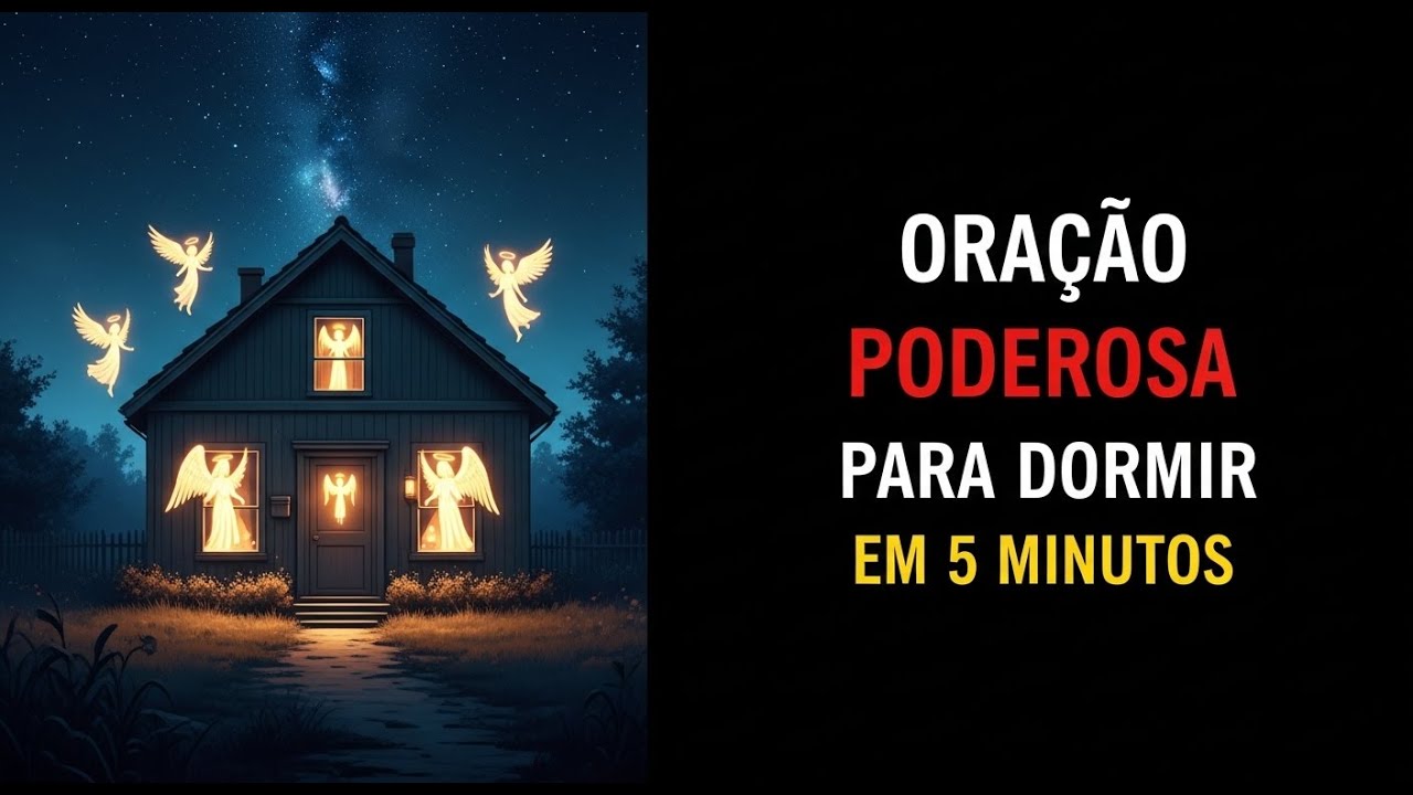 ORAÇÃO PARA DORMIR, OUÇA E VOCÊ ADORMECERÁ em 5 MINUTOS, SUA CASA RECEBE PROTEÇÃO DIVINA